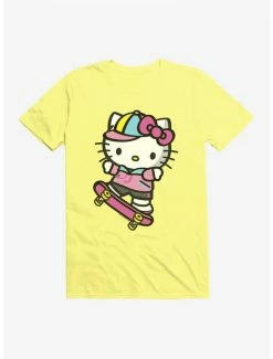 Hot Sale ⌛ Hello Kitty Skateboard T-Shirt ⭐ -Hello Kitty Sales Shop 17258061 hi