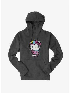 Best Sale 😀 Hello Kitty Spray Can Front Hoodie 🔔 -Hello Kitty Sales Shop 17258778 hi