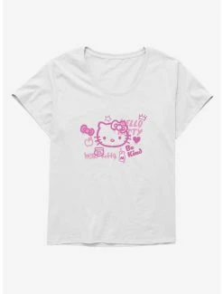 Coupon 👍 Hello Kitty Be Kind 👧 Girls T-Shirt Plus Size 🤩 -Hello Kitty Sales Shop 17259121 hi