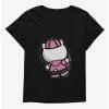 New 🔔 Hello Kitty Pink Back 👧 Girls T-Shirt Plus Size ✔️