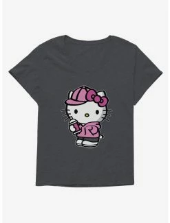 Budget ⌛ Hello Kitty Pink Front 👧 Girls T-Shirt Plus Size 🌟