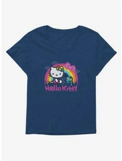 Buy 😉 Hello Kitty Rainbow Graffiti 👧 Girls T-Shirt Plus Size 🌟