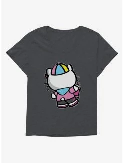 Outlet ✨ Hello Kitty Spray Can Back 👧 Girls T-Shirt Plus Size ⌛