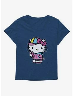 Discount ⭐ Hello Kitty Spray Can Front 👧 Girls T-Shirt Plus Size 🥰 -Hello Kitty Sales Shop 17259454 hi