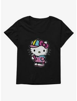 Discount ⭐ Hello Kitty Spray Can Front 👧 Girls T-Shirt Plus Size 🥰 -Hello Kitty Sales Shop 17259463 hi