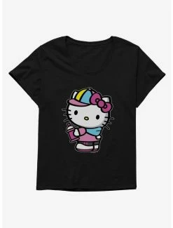 Flash Sale 😉 Hello Kitty Spray Can Side 👧 Girls T-Shirt Plus Size 🛒 -Hello Kitty Sales Shop 17259499 hi