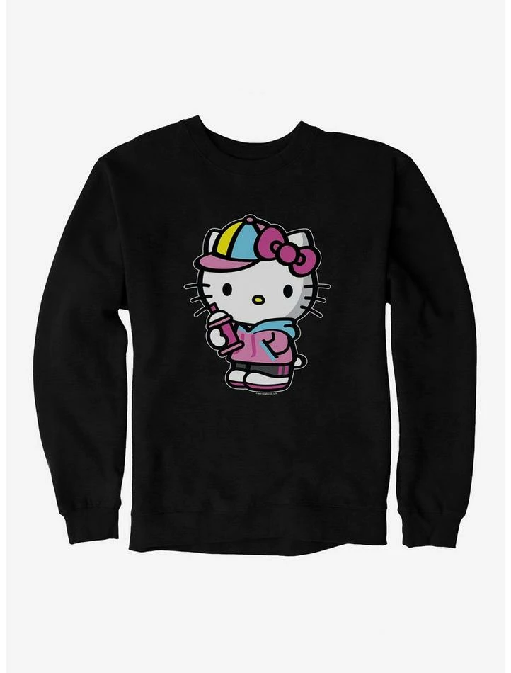 Deals ⌛ Hello Kitty Spray Can Front Sweatshirt 👍 2 Deals ⌛ Hello Kitty Spray Can Front Sweatshirt 👍 - Image 2