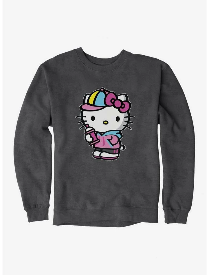 Deals ⌛ Hello Kitty Spray Can Front Sweatshirt 👍 3 Deals ⌛ Hello Kitty Spray Can Front Sweatshirt 👍 - Image 3