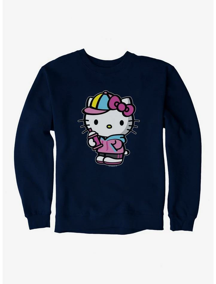 Deals ⌛ Hello Kitty Spray Can Front Sweatshirt 👍 4 Deals ⌛ Hello Kitty Spray Can Front Sweatshirt 👍 - Image 4