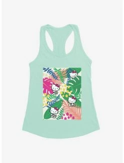 Best Sale 👍 Hello Kitty Jungle Paradise Poster 👧 Girls Tank 🤩 -Hello Kitty Sales Shop 17386245 hi