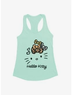 Promo ⭐ Hello Kitty Jungle Paradise Stencil Outline 👧 Girls Tank ✔️ -Hello Kitty Sales Shop 17386322 hi