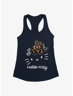 Promo ⭐ Hello Kitty Jungle Paradise Stencil Outline 👧 Girls Tank ✔️ -Hello Kitty Sales Shop 17386350 hi