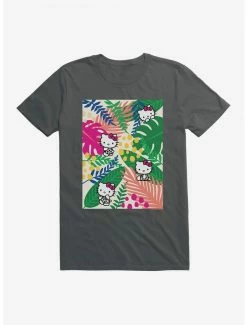 Wholesale ✨ Hello Kitty Jungle Paradise Poster T-Shirt ⌛ -Hello Kitty Sales Shop 17389700 hi