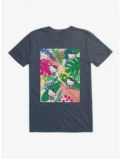 Wholesale ✨ Hello Kitty Jungle Paradise Poster T-Shirt ⌛ -Hello Kitty Sales Shop 17389727 hi
