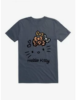 Outlet ⌛ Hello Kitty Jungle Paradise Stencil Outline T-Shirt 😀 -Hello Kitty Sales Shop 17389916 hi