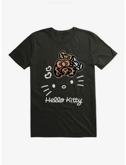 Outlet ⌛ Hello Kitty Jungle Paradise Stencil Outline T-Shirt 😀 -Hello Kitty Sales Shop 17389970 hi