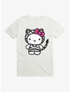 Cheap 😉 Hello Kitty Jungle Paradise Zebra Print T-Shirt 👏 -Hello Kitty Sales Shop 17390168 hi