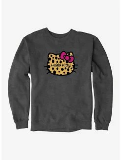 Discount 🛒 Hello Kitty Jungle Paradise Animal Logo Bow Sweatshirt 🔔 -Hello Kitty Sales Shop 17390205 hi