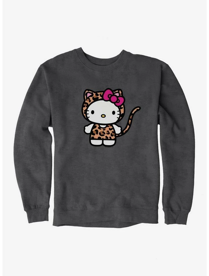 Buy ✨ Hello Kitty Jungle Paradise Leopard Print Sweatshirt 😍 3 Buy ✨ Hello Kitty Jungle Paradise Leopard Print Sweatshirt 😍 - Image 3
