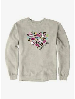 Outlet 🔔 Hello Kitty Jungle Paradise Spotted Heart Logo Sweatshirt 🌟 -Hello Kitty Sales Shop 17390468 hi