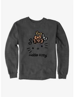 Budget 🔔 Hello Kitty Jungle Paradise Stencil Logo Sweatshirt ✔️ -Hello Kitty Sales Shop 17390480 hi