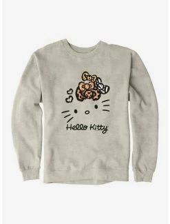 Budget 🔔 Hello Kitty Jungle Paradise Stencil Logo Sweatshirt ✔️ -Hello Kitty Sales Shop 17390498 hi