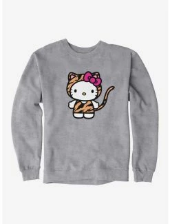 Cheap 🔥 Hello Kitty Jungle Paradise Tiger Stripes Sweatshirt ⭐ -Hello Kitty Sales Shop 17390518 hi