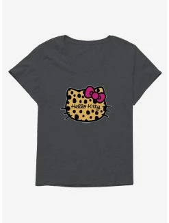Wholesale 👍 Hello Kitty Jungle Paradise Animal Logo 👧 Girls T-Shirt Plus Size ⭐ -Hello Kitty Sales Shop 17392231 hi