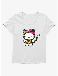 New 🔥 Hello Kitty Jungle Paradise Cheetah Kitty 👧 Girls T-Shirt Plus Size 🌟 -Hello Kitty Sales Shop 17392321 hi