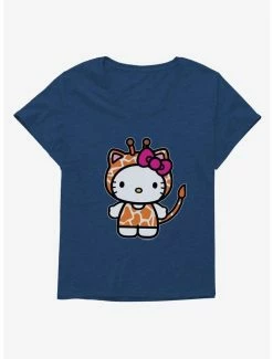Wholesale 👏 Hello Kitty Jungle Paradise Giaraffe 👧 Girls T-Shirt Plus Size ⌛