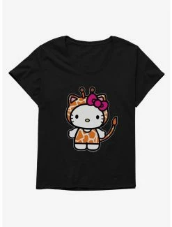 Wholesale 👏 Hello Kitty Jungle Paradise Giaraffe 👧 Girls T-Shirt Plus Size ⌛ -Hello Kitty Sales Shop 17392339 hi