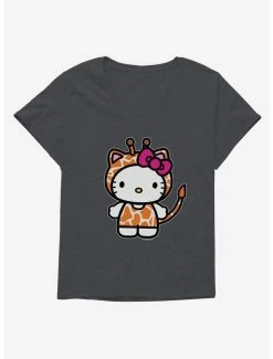 Wholesale 👏 Hello Kitty Jungle Paradise Giaraffe 👧 Girls T-Shirt Plus Size ⌛ -Hello Kitty Sales Shop 17392348 hi