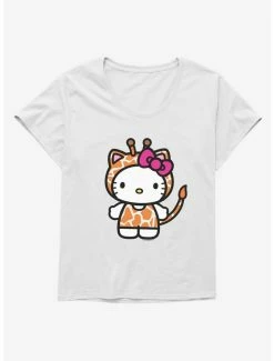 Wholesale 👏 Hello Kitty Jungle Paradise Giaraffe 👧 Girls T-Shirt Plus Size ⌛ -Hello Kitty Sales Shop 17392357 hi