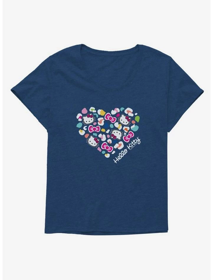Flash Sale 😍 Hello Kitty Jungle Paradise Spotted Heart 👧 Girls T-Shirt Plus Size 🤩 2 Flash Sale 😍 Hello Kitty Jungle Paradise Spotted Heart 👧 Girls T-Shirt Plus Size 🤩 - Image 2