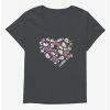 Flash Sale 😍 Hello Kitty Jungle Paradise Spotted Heart 👧 Girls T-Shirt Plus Size 🤩