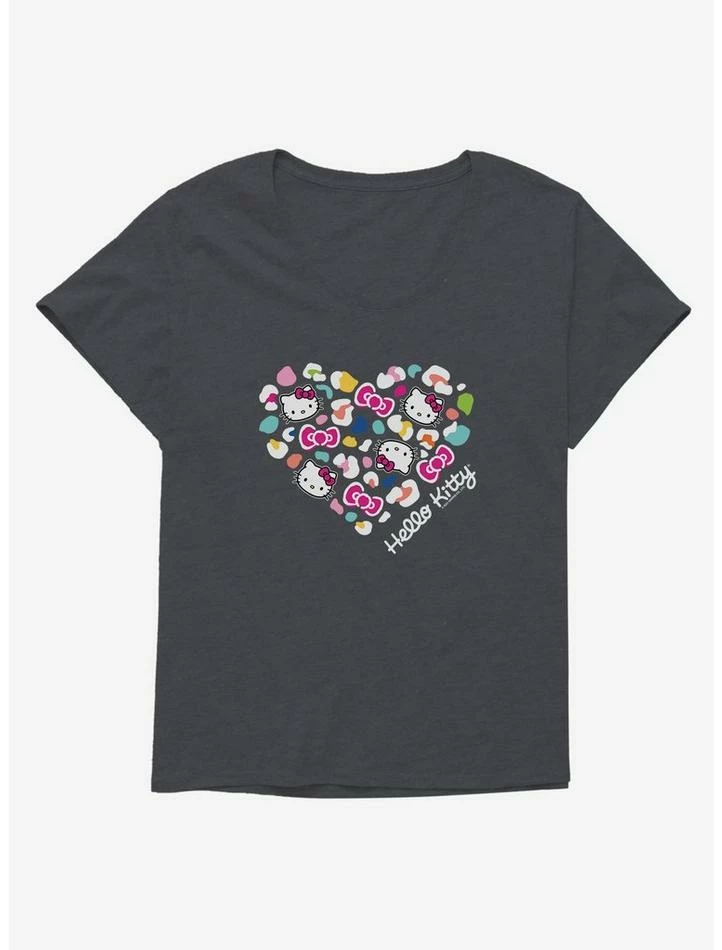 Flash Sale 😍 Hello Kitty Jungle Paradise Spotted Heart 👧 Girls T-Shirt Plus Size 🤩 1 Flash Sale 😍 Hello Kitty Jungle Paradise Spotted Heart 👧 Girls T-Shirt Plus Size 🤩