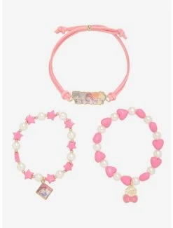 Best Pirce 😍 Fruits Basket X Hello Kitty And Friends Pink Bracelet Set 🌟