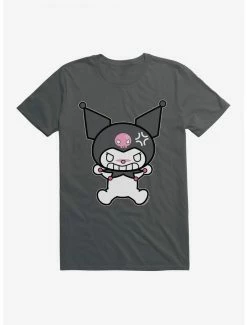 Outlet ⌛ Kuromi Angry Grin T-Shirt 👏 -Hello Kitty Sales Shop 17793418 hi