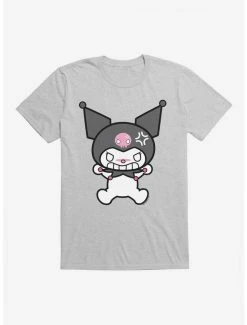 Outlet ⌛ Kuromi Angry Grin T-Shirt 👏 -Hello Kitty Sales Shop 17793436 hi