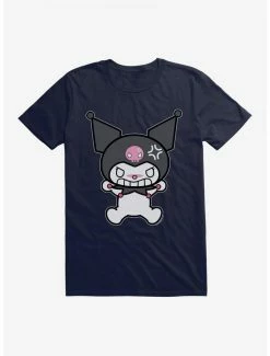 Outlet ⌛ Kuromi Angry Grin T-Shirt 👏 -Hello Kitty Sales Shop 17793463 hi