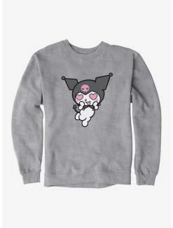 Best Pirce 🤩 Kuromi Heart Eyes Sweatshirt 🎉 -Hello Kitty Sales Shop 17794263 hi