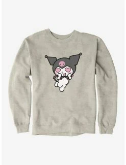 Best Pirce 🤩 Kuromi Heart Eyes Sweatshirt 🎉 -Hello Kitty Sales Shop 17794277 hi