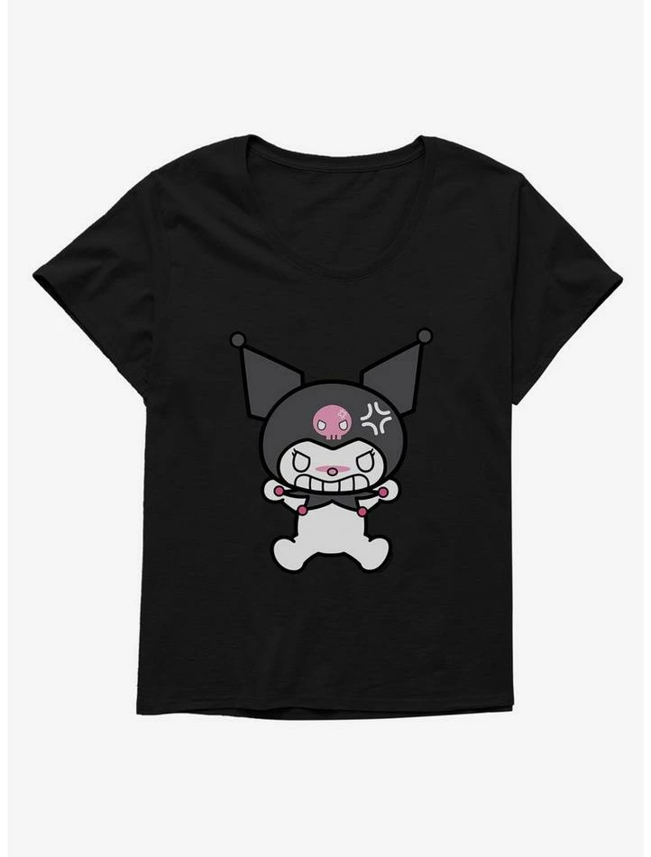 Budget ✨ Kuromi Angry Grin 👧 Girls T-Shirt Plus Size ⭐ 2 Budget ✨ Kuromi Angry Grin 👧 Girls T-Shirt Plus Size ⭐ - Image 2