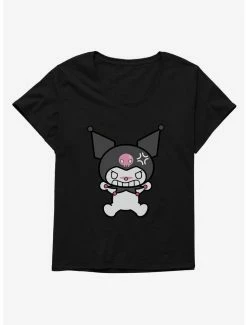 Budget ✨ Kuromi Angry Grin 👧 Girls T-Shirt Plus Size ⭐