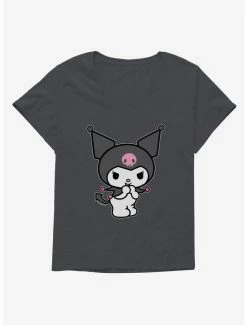 New 🎁 Kuromi Evil Giggle 👧 Girls T-Shirt Plus Size 🎉 -Hello Kitty Sales Shop 17794734 hi