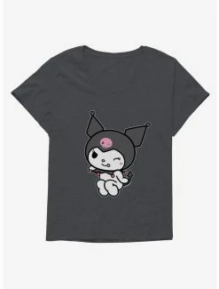 Outlet 😉 Kuromi Flirty Wink 👧 Girls T-Shirt Plus Size 😉 -Hello Kitty Sales Shop 17794770 hi 1