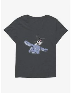 Deals 👏 Kuromi Flying Baku 👧 Girls T-Shirt Plus Size 🛒 -Hello Kitty Sales Shop 17794806 hi