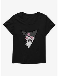 Cheapest 🎁 Kuromi Heart Eyes 👧 Girls T-Shirt Plus Size ⭐