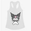 New 😍 Kuromi Angry Grin 👧 Girls Tank 🥰