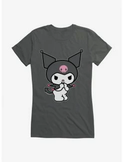 Promo 👍 Kuromi Evil Giggle 👧 Girls T-Shirt 😀 -Hello Kitty Sales Shop 17823625 hi